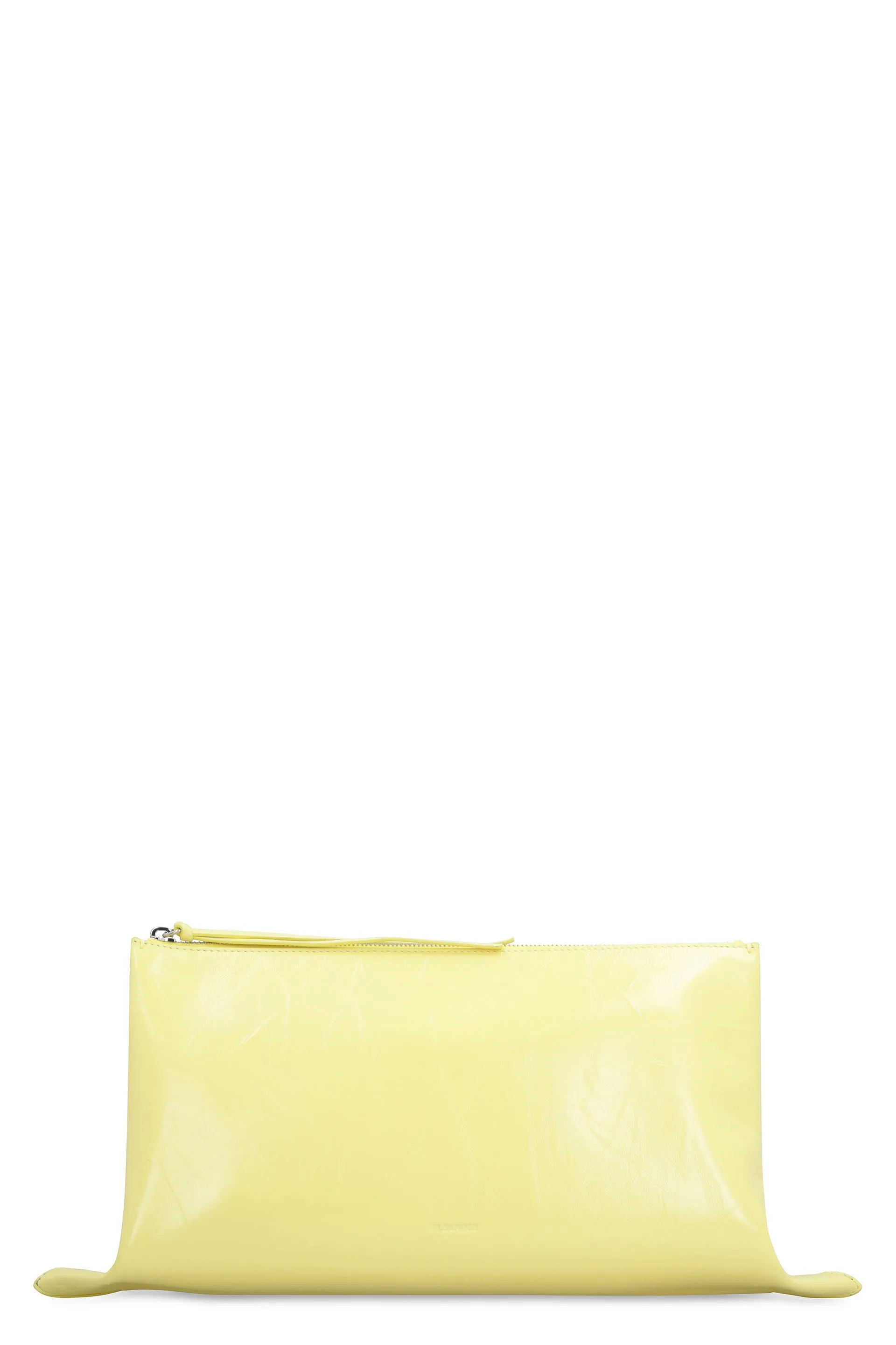 Women's Leather Clutch in Yellow | J08WF0003P5635 Color 744