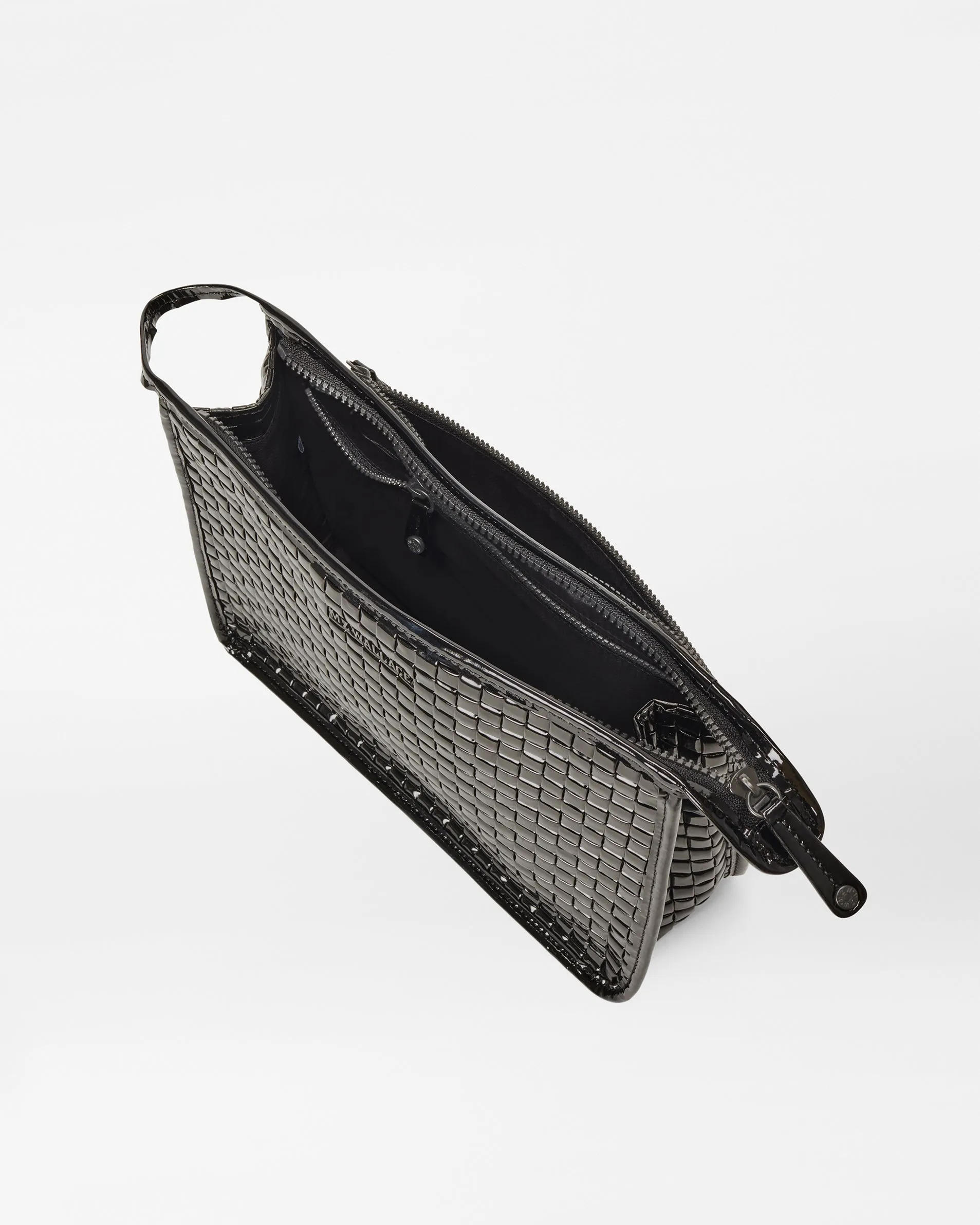 Woven Clutch | Black Lacquer