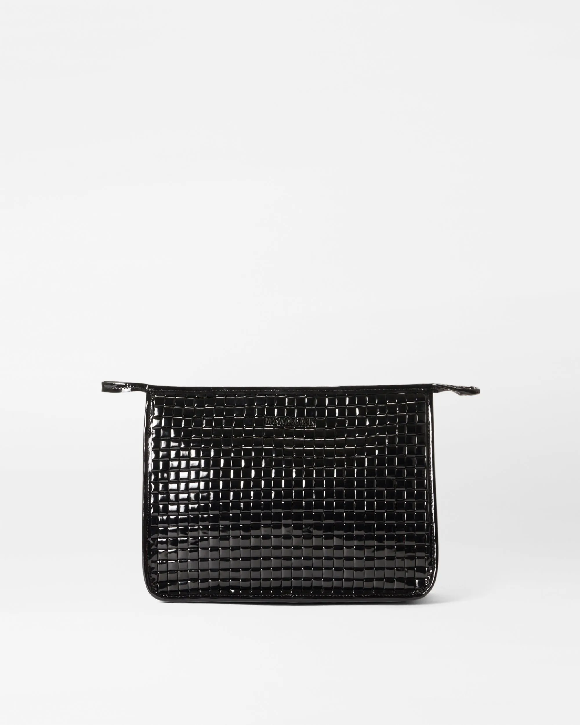 Woven Clutch | Black Lacquer