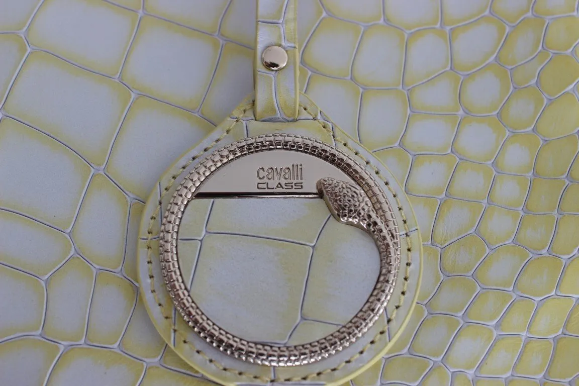 Yellow Leather Hand Shoulder Handbag
