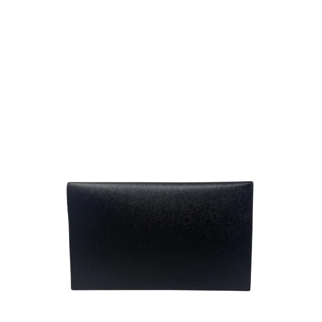 YSL Black Uptown Clutch