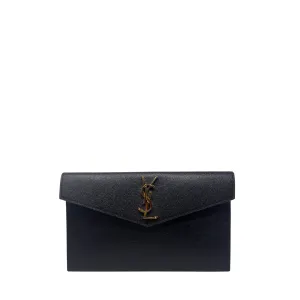 YSL Black Uptown Clutch