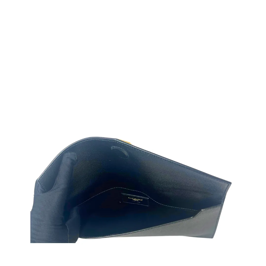 YSL Black Uptown Clutch