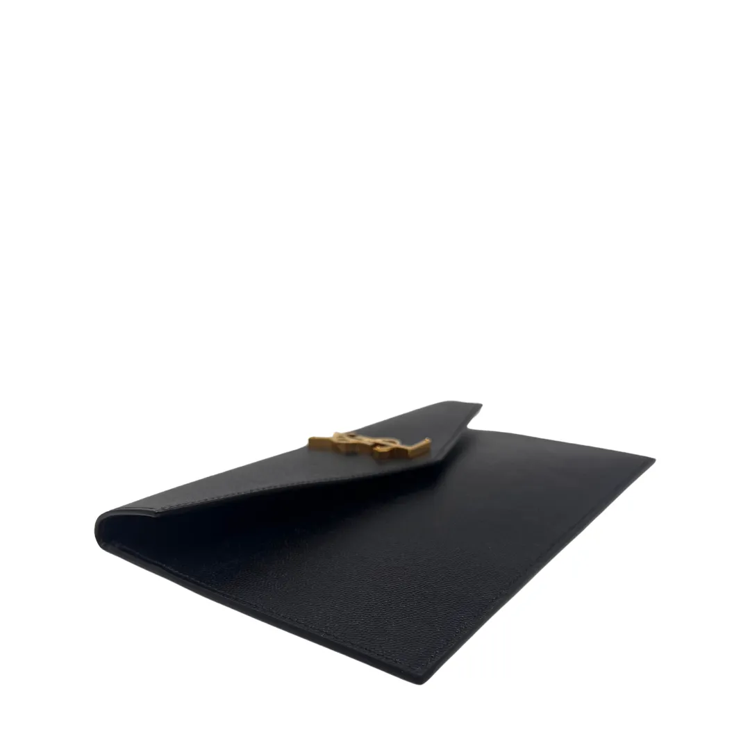 YSL Black Uptown Clutch