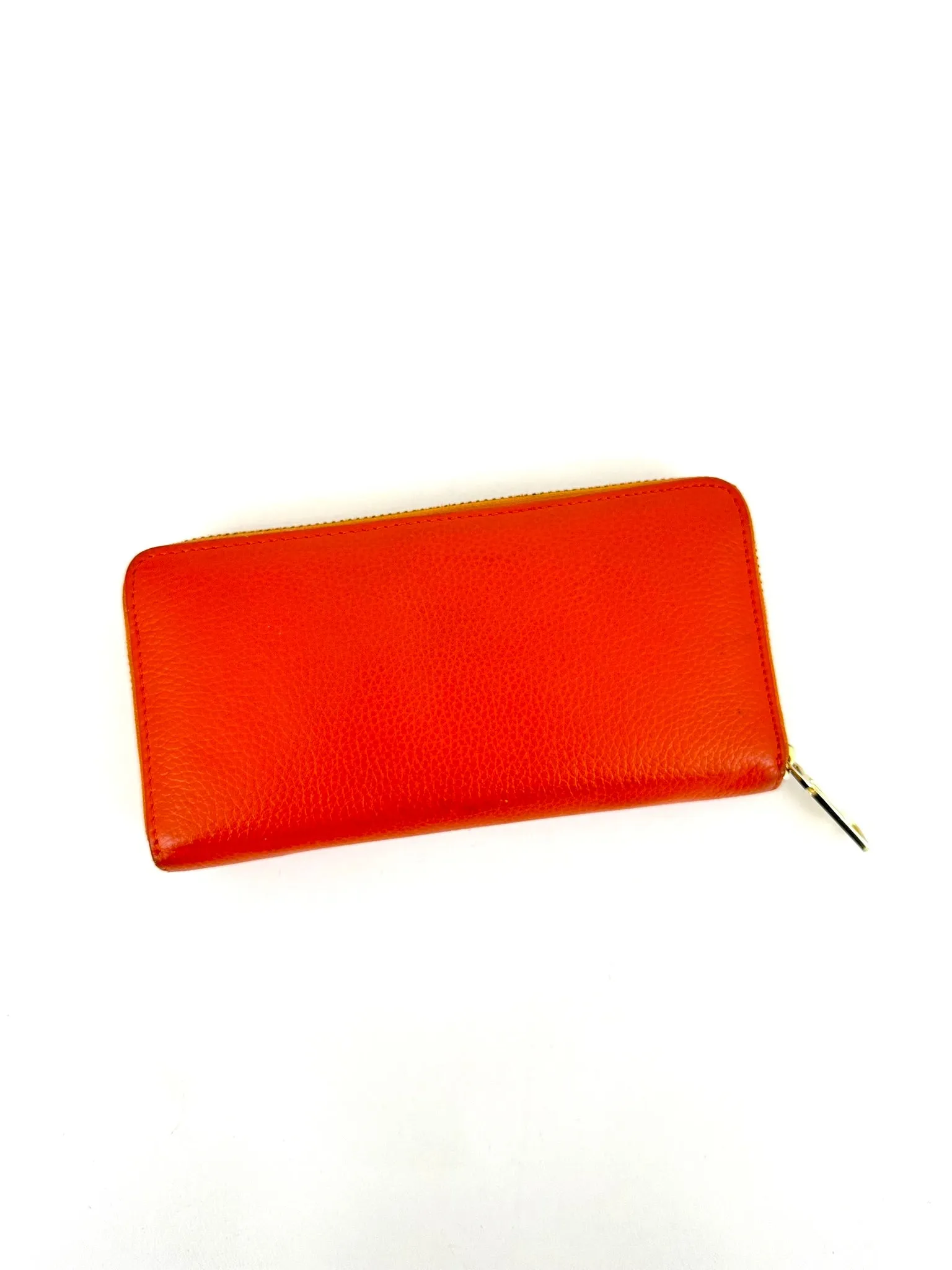 Yves Saint Laurent Leather Monogram Zip Wallet*