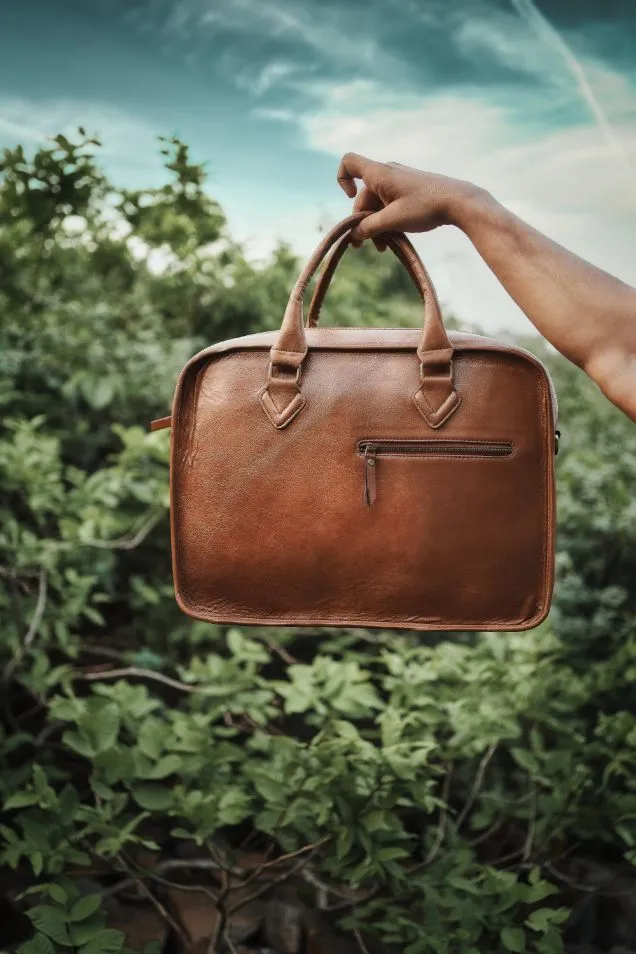 Zeus Leather Laptop Bag