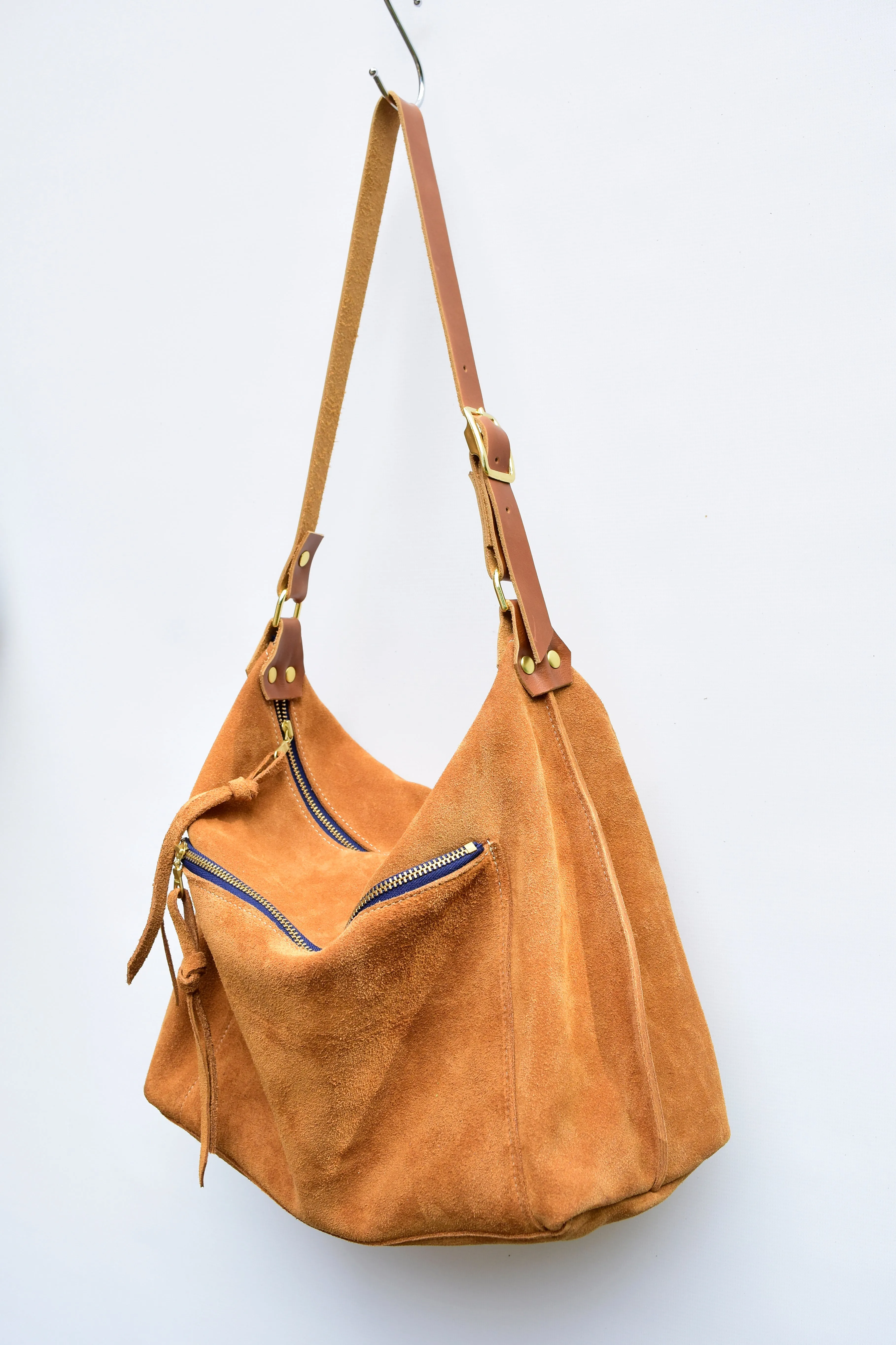 Zuri Suede Leather Hobo - Suede Shoulder Bag