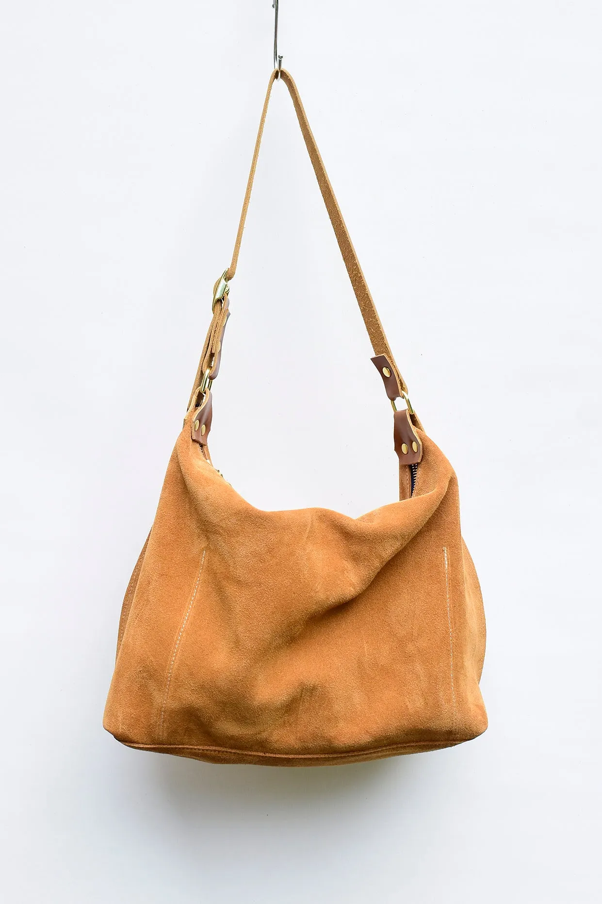 Zuri Suede Leather Hobo - Suede Shoulder Bag