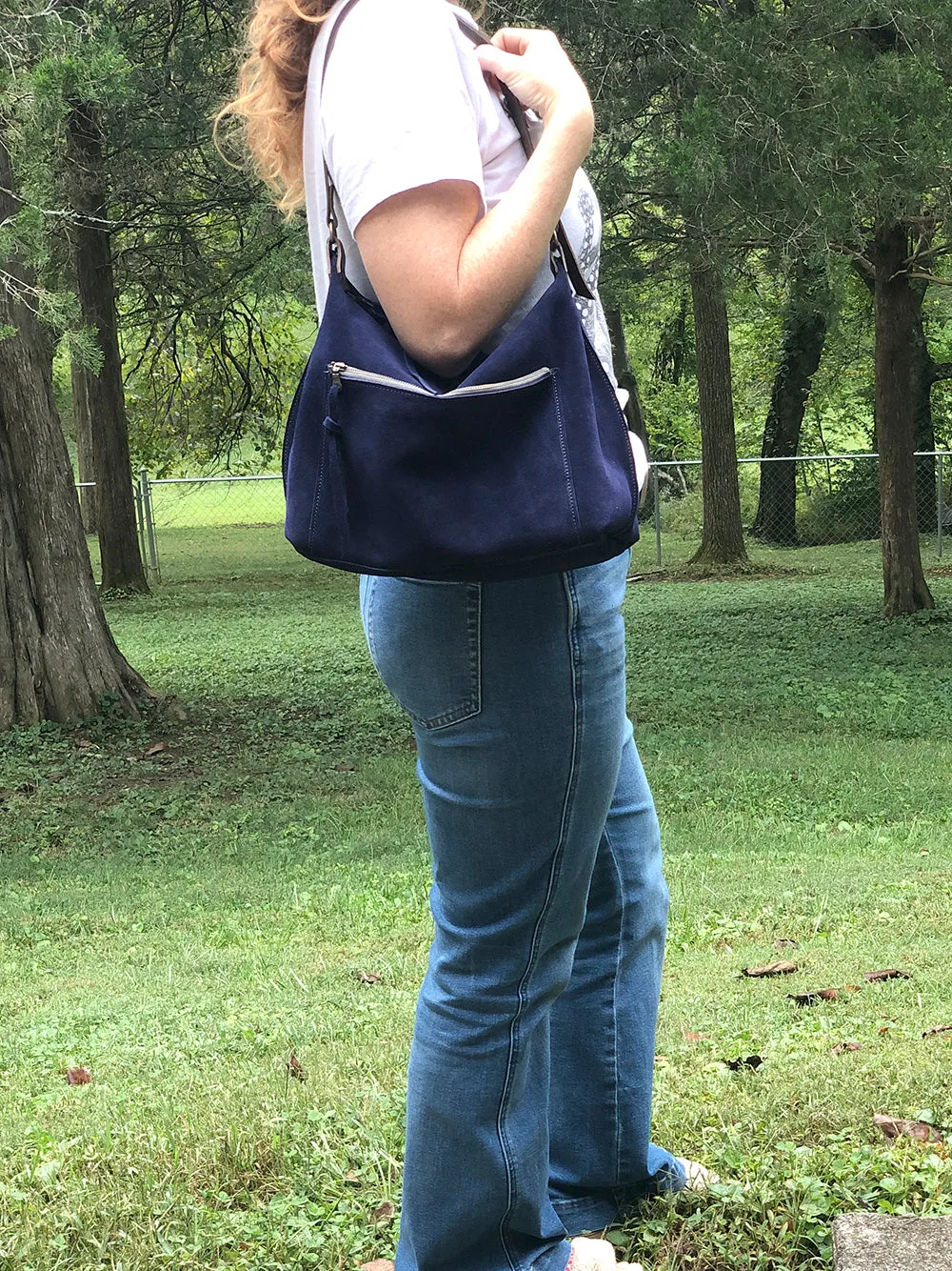 Zuri Suede Leather Hobo - Suede Shoulder Bag